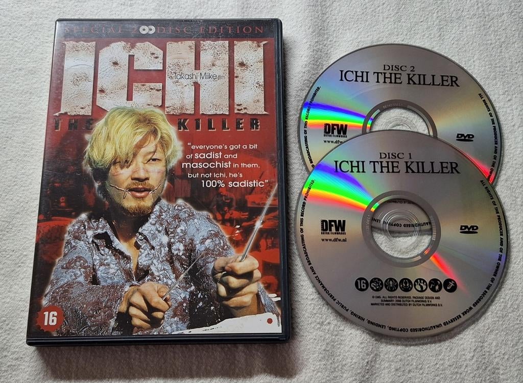 Ichi the killer ( Takashi Miike ) 2 disc edition, Vanaf 16 jaar, Ophalen of Verzenden, Overige genres
