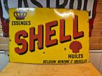 Groot Shell emaille reclamebord 1928, Verzamelen, Merken en Reclamevoorwerpen, Reclamebord, Gebruikt, Ophalen of Verzenden