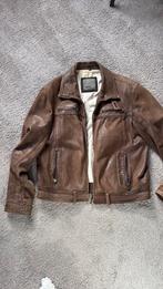 Donar Jas leer maat 50, Kleding | Heren, Jassen | Winter, Bruin, Maat 48/50 (M), Ophalen of Verzenden, Donar
