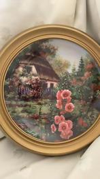 4 wandborden met gouden ronde lijst Franklin Mint, Antiek en Kunst, Ophalen of Verzenden