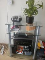 Dressoir/ kastje/ stellage met glasplaten 4 etages, Ophalen, Zo goed als nieuw