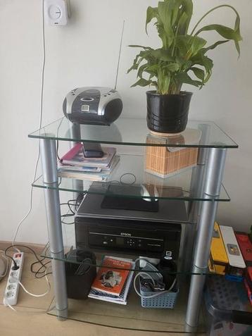 Dressoir/ kastje/ stellage met glasplaten 4 etages  beschikbaar voor biedingen
