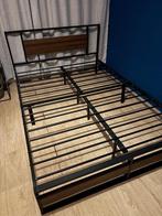 Bed frame 140x200, Huis en Inrichting, Slaapkamer | Bedden, Ophalen, Zwart, Tweepersoons, 140 cm
