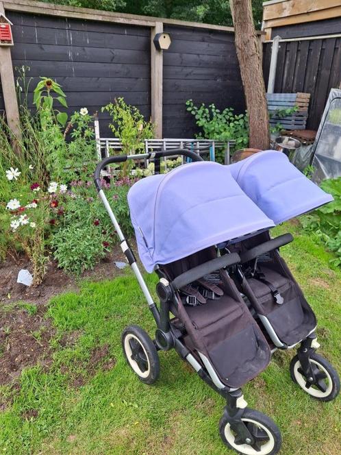 Bugaboo Donkey Duo, Kinderen en Baby's, Kinderwagens en Combinaties, Gebruikt, Combiwagen, Bugaboo, Duowagen, Luchtbanden, Met reiswieg