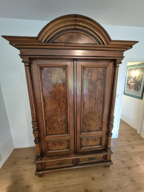 Antieke (kleren)kast Gründerzeit/Louis Philippe 1870 - 1890, Antiek en Kunst, Antiek | Meubels | Kasten, Ophalen