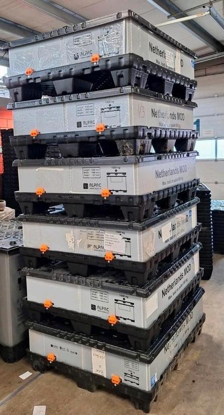 6x Afsluitbare Opklapbare Akypak Sleevepack Boxpallets, Dieren en Toebehoren, Transportboxen, Ophalen