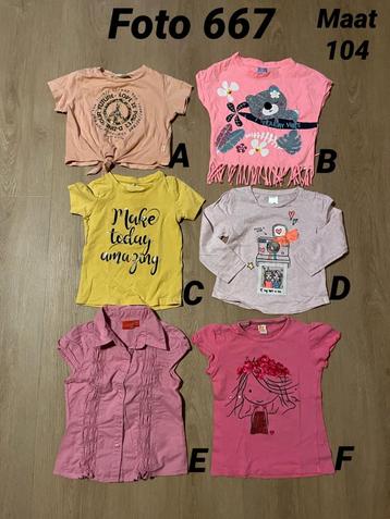 Shirt meisje zomer maat 104 zgan *foto 667* beschikbaar voor biedingen