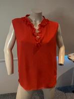 Liu jo tule blouse met roesjes maat it 42, Maat 38/40 (M), Oranje, Ophalen of Verzenden, Zo goed als nieuw