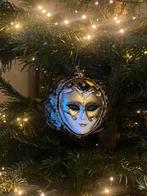 Zwart - wit kerstbal (mime / masker), Diversen, Kerst, Ophalen of Verzenden, Nieuw