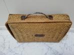 Oud rieten koffertje, Antiek en Kunst, Ophalen of Verzenden