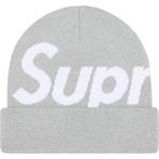Supreme Big Logo Beanie Grey, Kleding | Heren, Mutsen, Sjaals en Handschoenen, Nieuw, Muts, Ophalen of Verzenden, Supreme