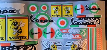 Vespa stickerset beschikbaar voor biedingen