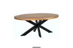 Ronde eettafel, Huis en Inrichting, Tafels | Eettafels, Ophalen, Rond, Zo goed als nieuw, Overige houtsoorten