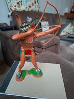 Vintage indiaan met pijl en boog t.e.a.b., Antiek en Kunst, Antiek | Speelgoed, Ophalen of Verzenden