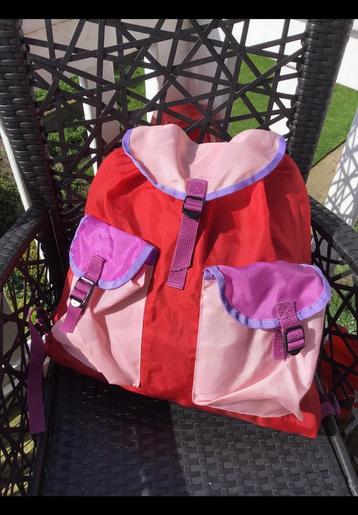 Vrolijk simpel kleurrijk tugzakje v nylon. Rood, roze, paars beschikbaar voor biedingen