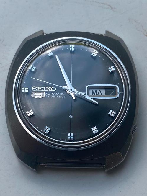 Vintage Seiko automatic 6119-7080, Sieraden, Tassen en Uiterlijk, Horloges | Heren, Gebruikt, Polshorloge, Seiko, Staal, Leer