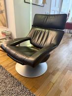 Desede De Sede DS255 fauteuil Chocoladebruin + voetensteun, Ophalen, Gebruikt, 75 tot 100 cm, Loungen Chique, comfortabel Loft Mancave Art Brut