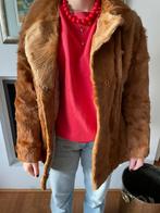 Korte bruine bontjas, Kleding | Dames, Jassen | Winter, Ophalen of Verzenden, Zo goed als nieuw, Maat 42/44 (L), Bruin