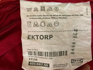 Hoes voor IKEA Ektorp 2 zits bank - afbeelding 3