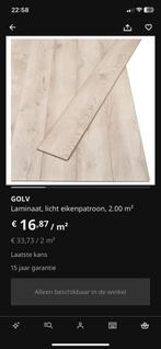 GEZOCHT: Golv laminaat LICHT EIKEN, Ophalen, Zo goed als nieuw, Laminaat