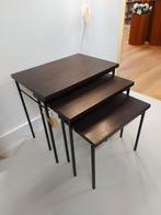 Vintage mimiset bijzettafeltje pastoe tafeltje nesting table, Ophalen of Verzenden