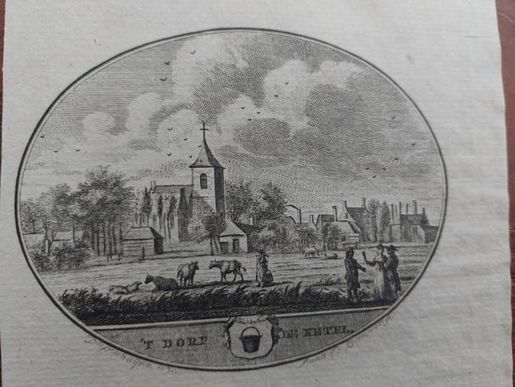 54 / Ketel Kethel Gravure uit 1793 van Oleffen & Bakker, Antiek en Kunst, Kunst | Etsen en Gravures, Ophalen of Verzenden