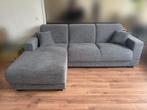 Lichtgrijze bank met chaise longue ('Aberdeen'), Huis en Inrichting, Banken | Bankstellen, Ophalen, Driepersoons, Zo goed als nieuw