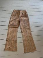 Oranje/zilver glitter broek maat 36/38, Ophalen of Verzenden, Gedragen, Maat 36 (S), Oranje