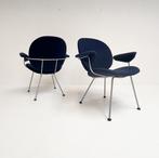 Donkerblauwe Kembo fauteuil van W.H. Gispen, na 2000, Huis en Inrichting, Gebruikt, Kembo, Minder dan 75 cm, Design