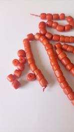 Antiek Snoer grote Bloedkoralen, Sieraden, Tassen en Uiterlijk, Antieke sieraden, Verzenden, Overige materialen, Ketting