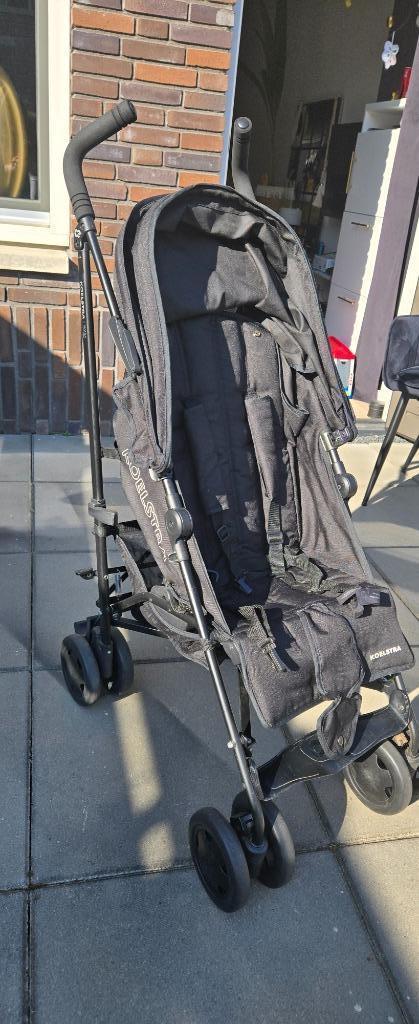 Koelstra Simba T4 kinderwagen zwart, Kinderen en Baby's, Buggy's, Gebruikt, Koelstra, Regenhoes, Verstelbare rugleuning, Zonnekap
