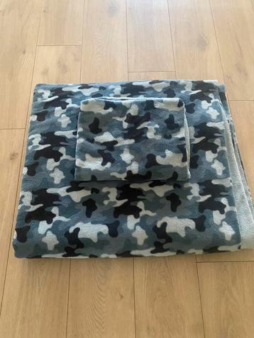 Optidee dekbedovertrek optipluche camouflage 1 persoons beschikbaar voor biedingen