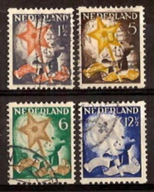 Nederland Roltanding 98/101 gestempeld Kinderpostzegels 1933, Postzegels en Munten, Postzegels | Nederland, Gestempeld, T/m 1940