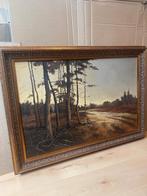 Landschap schilderij met fazanten. Jos van Dijk(1913-1998), Ophalen