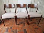 3 design stoelen Niels Møller nr 71-  Fristho, Huis en Inrichting, Stoelen, Ophalen, Gebruikt, Grijs