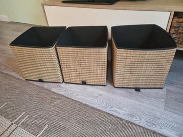 Gnabbas ikea mandjes 3 stuks als nieuw! beschikbaar voor biedingen