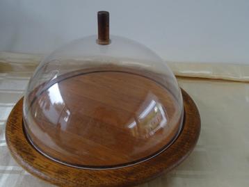 Digsmed draaiplateau kaas vintage teakhout kaasstolp DIGSMED beschikbaar voor biedingen
