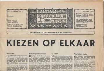 Propria Cures - 26 april 1975. beschikbaar voor biedingen