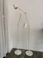 Nymåne staande - leeslamp, wit 2x, Huis en Inrichting, Ophalen, Modern, scandic, Zo goed als nieuw, Metaal