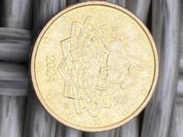 50 euo cent stuk (Italië) uit 2024 beschikbaar voor biedingen