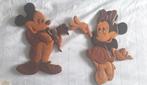 Mickey & Mini van hout, Ophalen of Verzenden, Mickey Mouse, Gebruikt, Overige typen