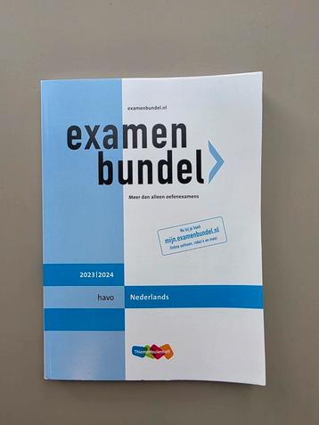Examenbundel Nederlands HAVO 2023/2024 beschikbaar voor biedingen