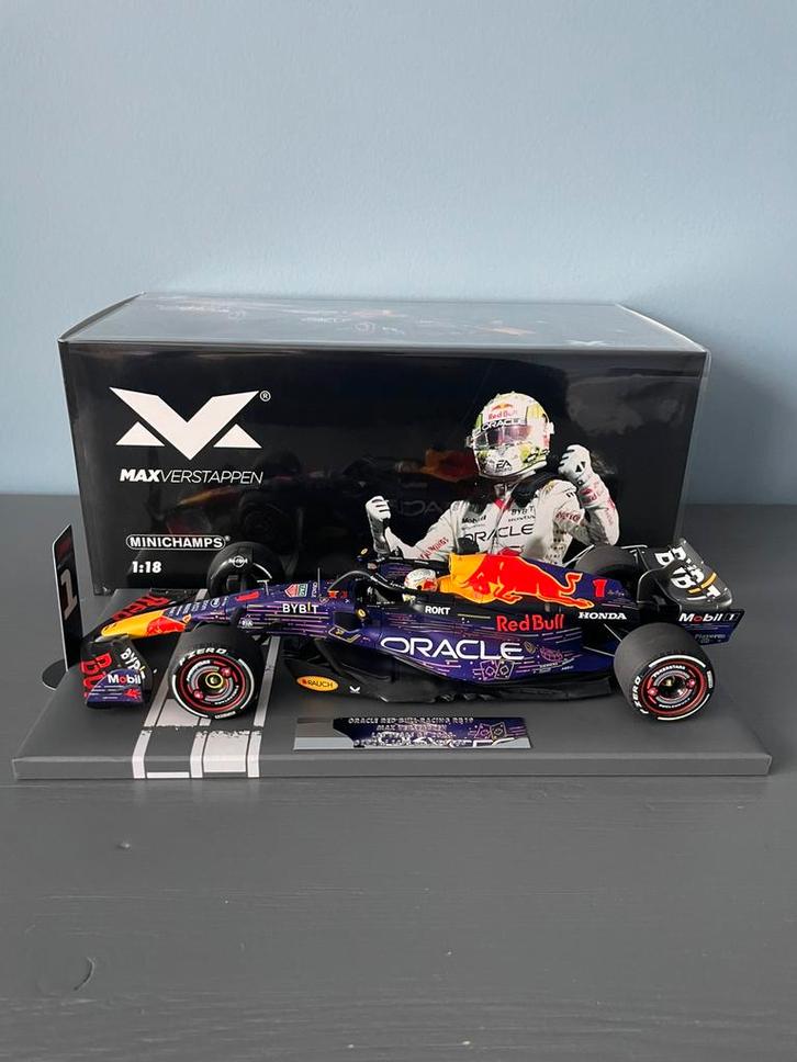 Max Verstappen auto 1:18 2023 Las Vegas, Hobby en Vrije tijd, Modelauto's | 1:18, Nieuw, Auto, Overige merken, Ophalen of Verzenden