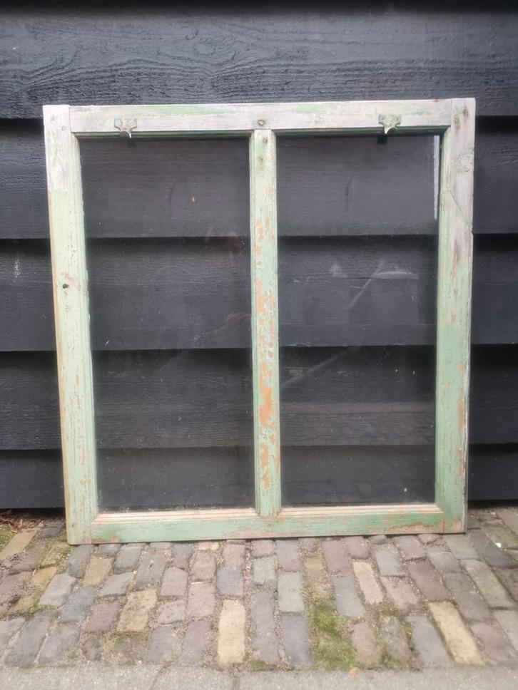 Oud brocante raamkozijn, Antiek en Kunst, Antiek | Woonaccessoires, Ophalen