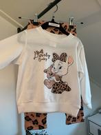 Broek met trui cartoon kat en beer 12-18 maanden (80-86), Kinderen en Baby's, Babykleding | Maat 80, Meisje, ., Nieuw, Ophalen of Verzenden