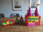 Groot Duplo Kasteel Burcht met roze torens + getallen trein, Ophalen of Verzenden, Zo goed als nieuw, Duplo