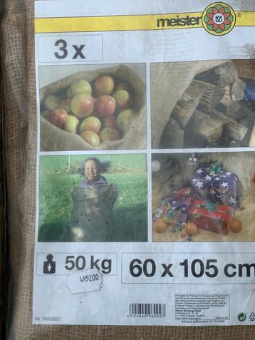 Nieuwe jute zakken voor appels /peren/fruit ende Sinterklaas beschikbaar voor biedingen