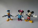 3 beweegbare disney poppen mickey minnie mouse donald duck, Verzamelen, Disney, Ophalen of Verzenden, Donald Duck, Zo goed als nieuw