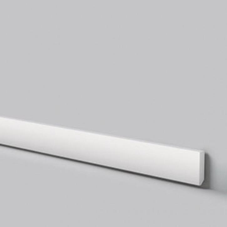 Kunststof witte plint  58x13mm  Waterbestendig, Doe-het-zelf en Verbouw, Plinten en Afwerking, Nieuw, Plinten, Kunststof, 200 tot 250 cm