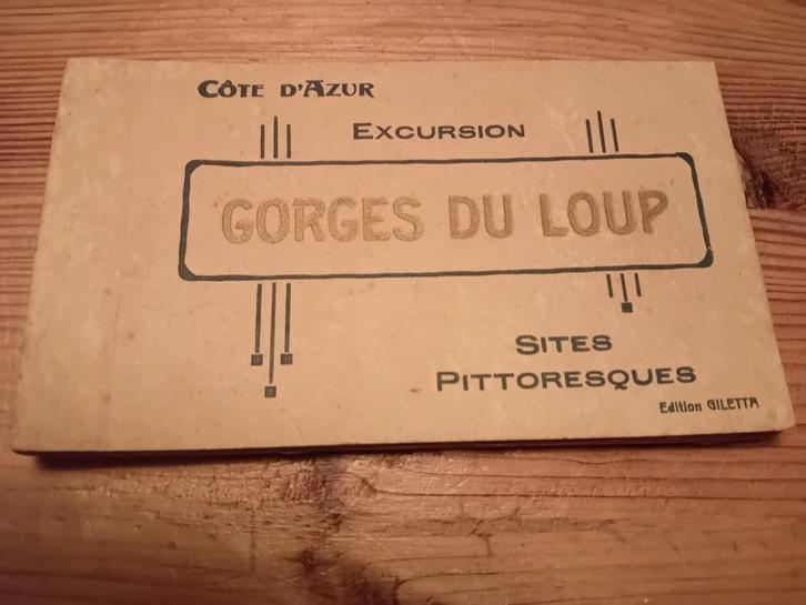 Ansichtkaarten Boekje Giletta - Gorges du Loup., Verzamelen, Ansichtkaarten | Buitenland, Frankrijk, Ophalen of Verzenden